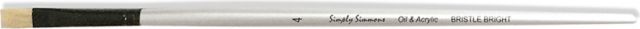 SIMPLY SIMMONS BRUSH BRISTLE BRIGHT 4 LONG HANDLE