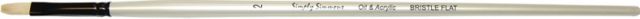 SIMPLY SIMMONS BRUSH BRISTLE FLAT 2 LONG HANDLE