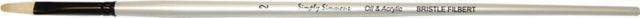 SIMPLY SIMMONS BRUSH BRISTLE FILBERT 2 LONG HANDLE