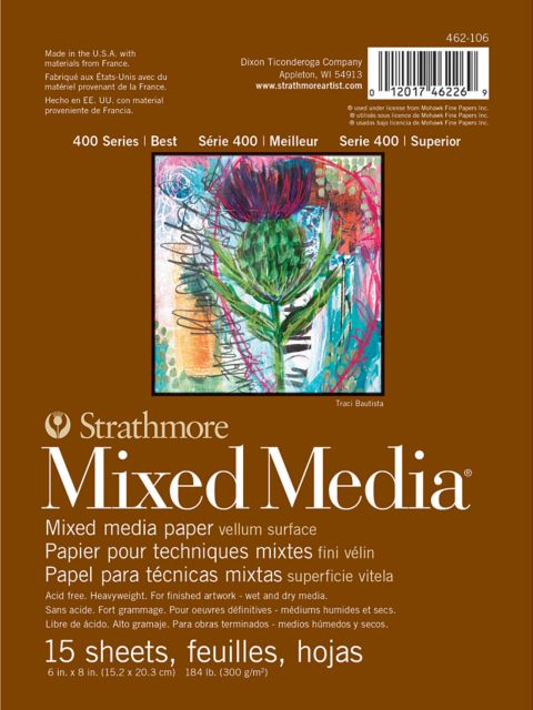 MIX MEDIA 400 15 SHEETS 6X8