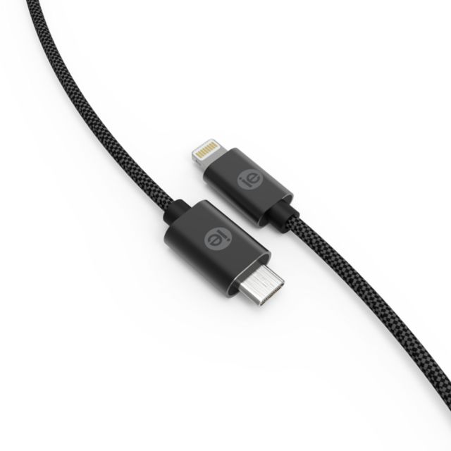 iEssentials 6ft USB-C to Apple Lighting Cable - Black