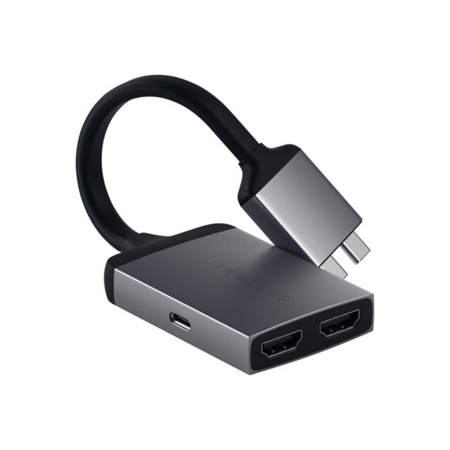 Satechi Type-C Dual HDMI Adapter, Space Gray - ONLINE ONLY