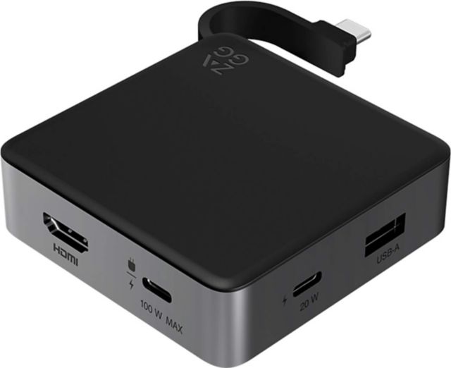 Zagg 4-Port Hub Compact Hub with USB-C, USB-A, HDMI