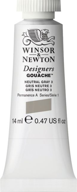 Designer Gouache 14mL Neutral Grey 3