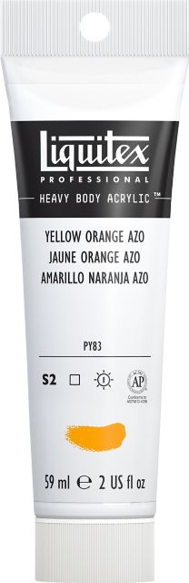 Heavy Body Acrylic 2oz Yelllow Orange Azo
