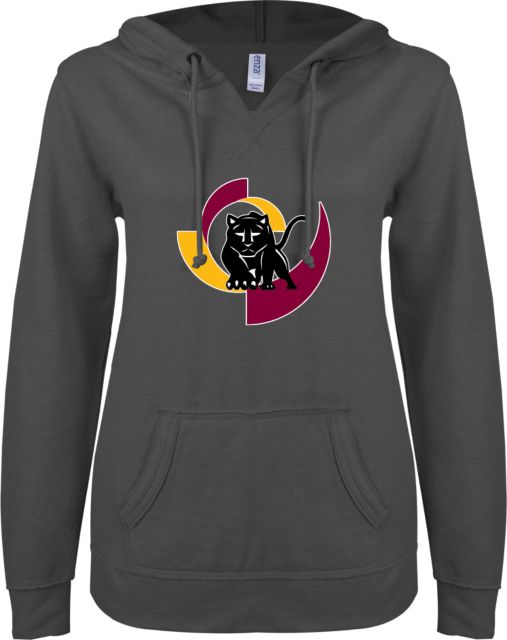 Hartnell ENZA Womens V Notch Raw Edge Fleece Hoodie Mascot Mark - ONLINE ONLY
