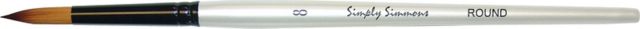 SIMPLY SIMMMONS BRUSH ROUND 8 SHORT HANDLE