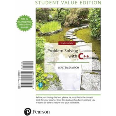Problem Solving with C++ (Loose Pgs)(TEXT ONLY)