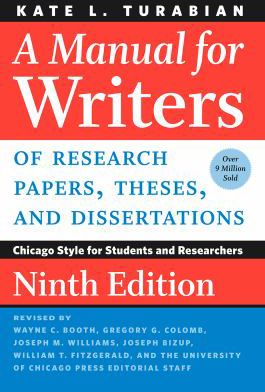 MANUAL FOR WRITERS 9ED