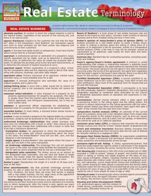 REAL ESTATE TERMINOLOGY