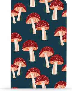 NOTEBOOK LAYFLAT MUSHROOMS NVY