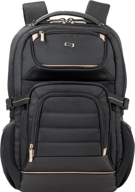 SOLO NY ARC BKPK 19IN BLCK/GLD